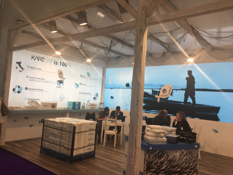 Karton presente al  Seafood Expo & Processing Global di Bruxelles